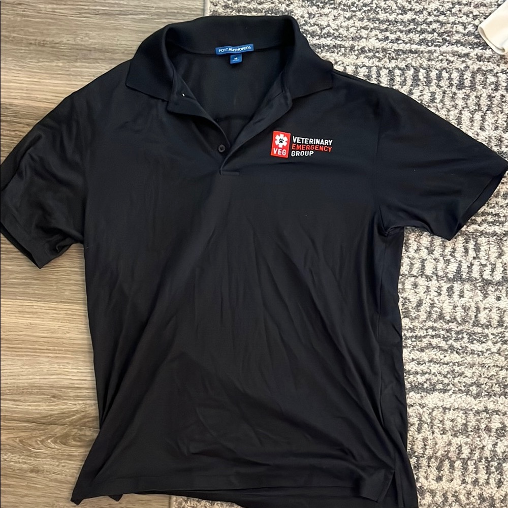 Port Authority Black Polo Shirt Performance Style